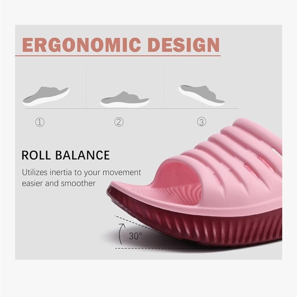 KuaiLu Womens Recovery Sandals With Comfortable Plantar Fasciitis Support - Picture 5 of 9